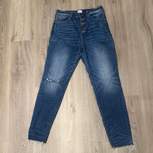 Sneak Peek high rise jeans, Size 9